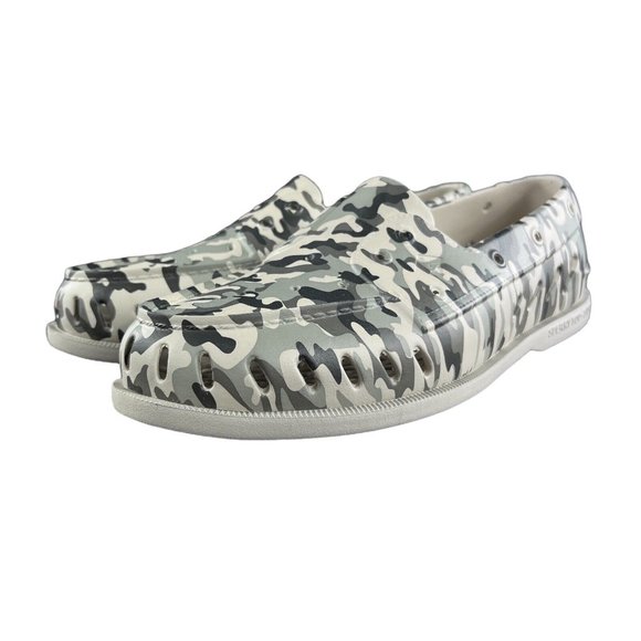 Sperry Men's Authentic Original Grey Camo Float Boat Shoes Sizes 8 - 13 - Picture 6 of 9